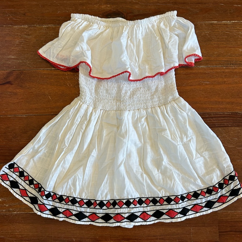 Piper off shoulder smocked romper